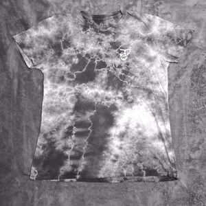 Obey Worldwide Men's Large Blue Gray Tie Dye Andre the Giant Graphic T-Shirt